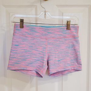 Ivivva Lululemon Girls Pink and Blue Athletic Workout Shorts - Size 14
